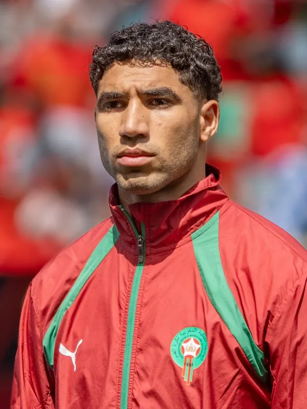 Achraf Hakimi in a Morocco national team jacket
