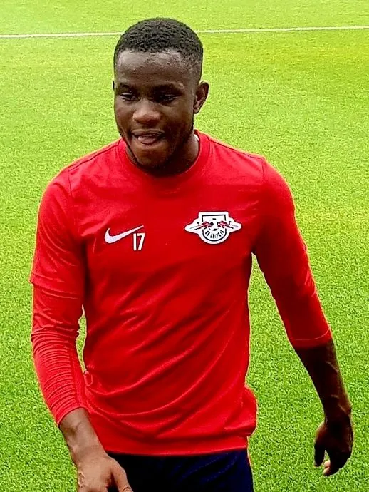 Ademola Lookman on a soccer pitch