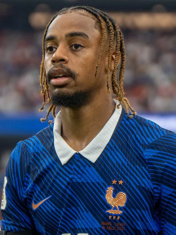 Bradley Barcola in a France national team shirt