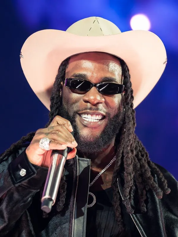 Burna Boy performing on stage