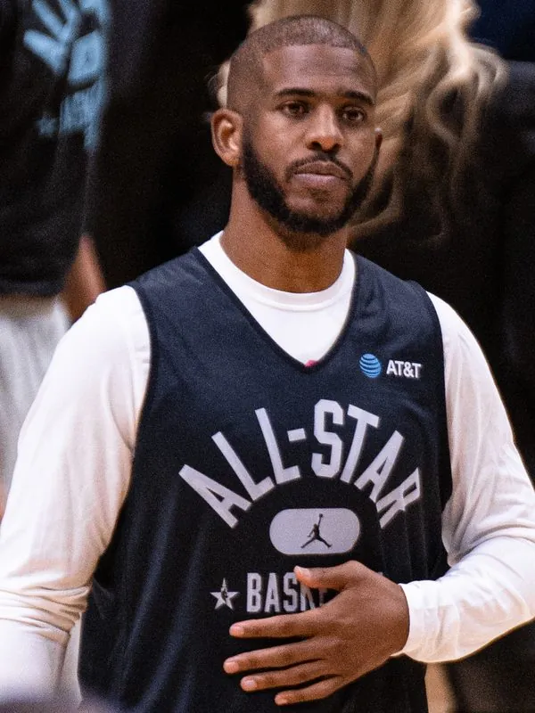 Chris Paul on a basketball court