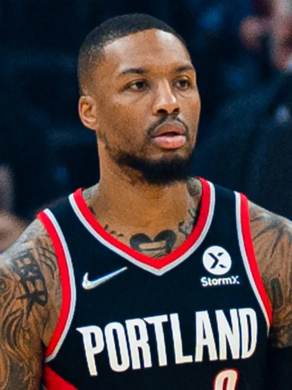 Damian Lillard on a basketball court