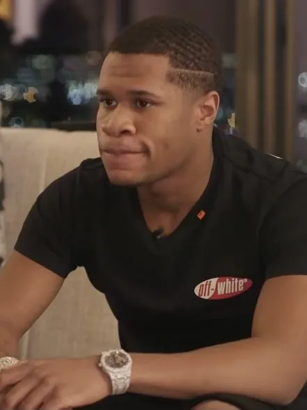 Devin Haney during an interview