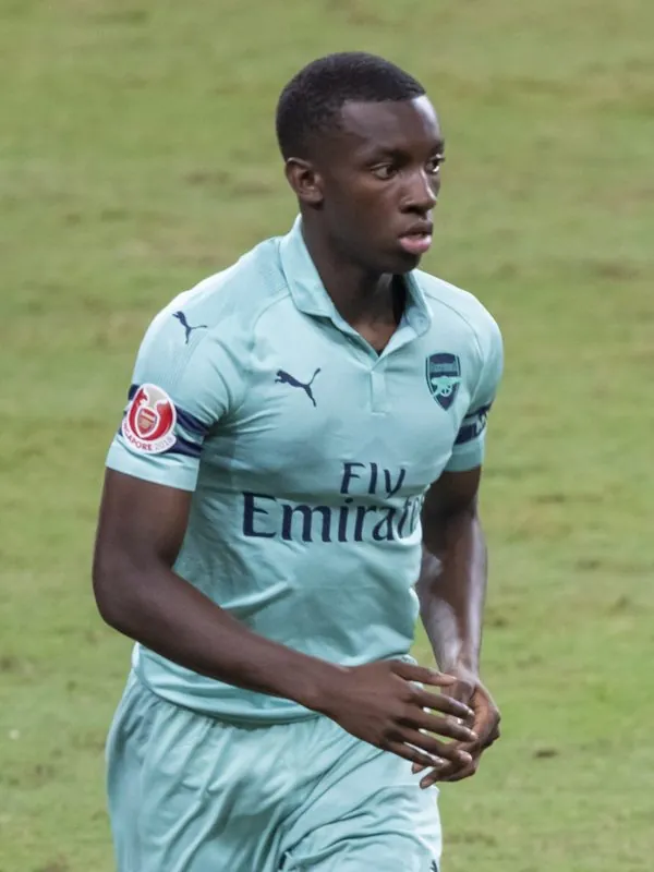 Eddie Nketiah on a soccer pitch