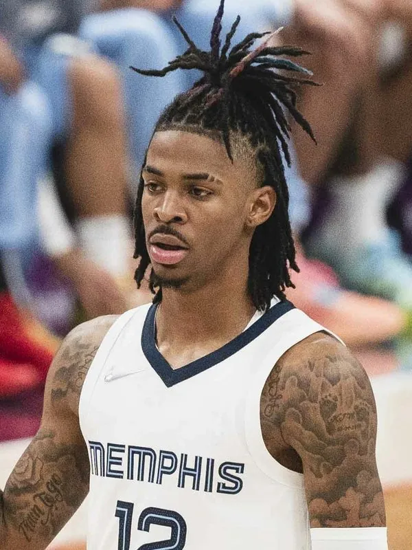 Ja Morant on a basketball court