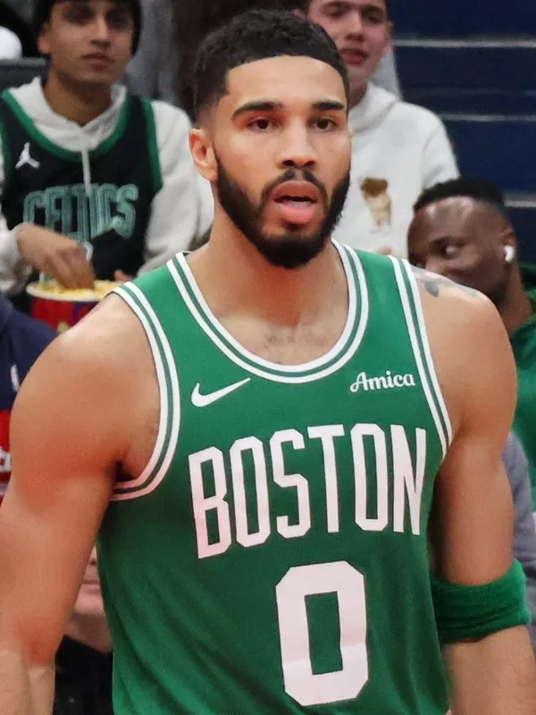 Jayson Tatum on a basketball court