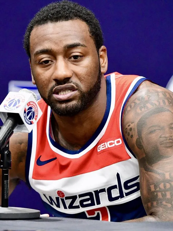John Wall at a press conference