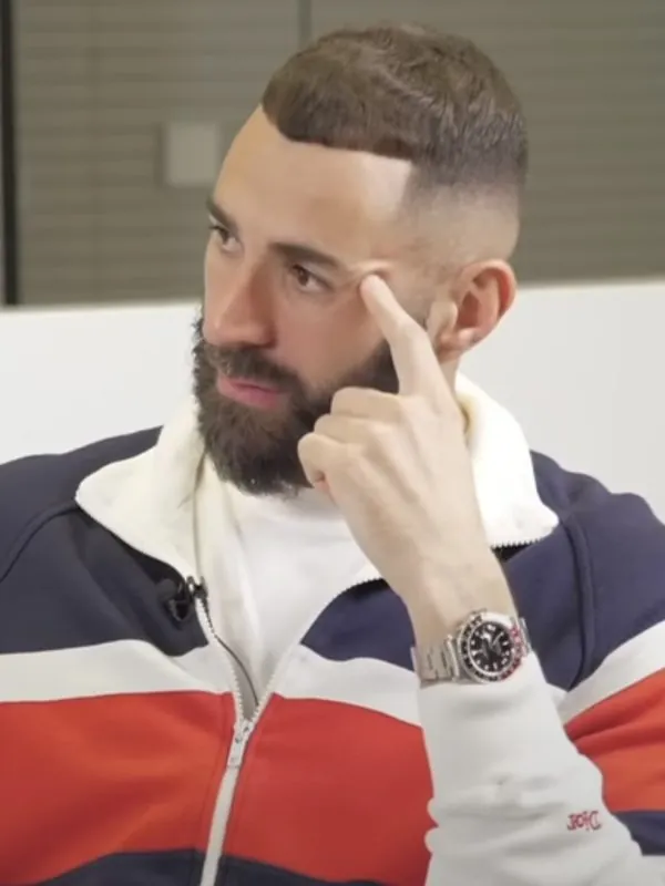 Karim Benzema during an interview