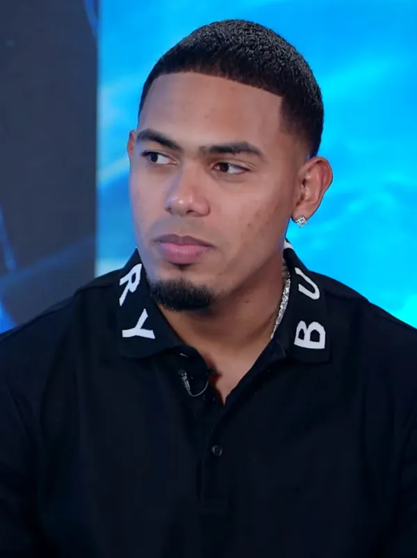 Myke Towers during an interview