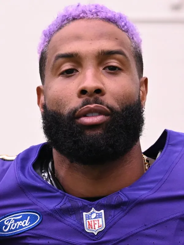 Odell Beckham in a football jersey