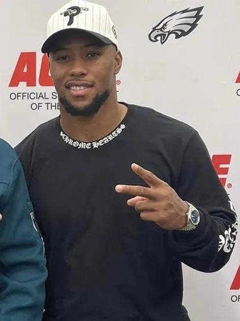 Saquon Barkley at a public event