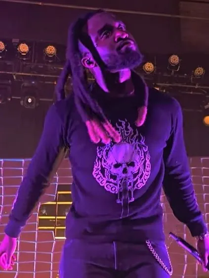 Shaboozey performing on stage
