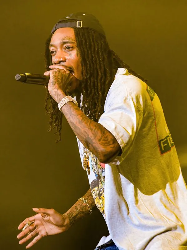 Wiz Khalifa performing on stage