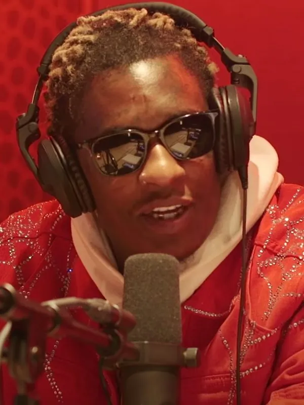Young Thug during a radio interview